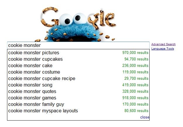 Cookie Monster Google Logo Cookie Monster Google Logo